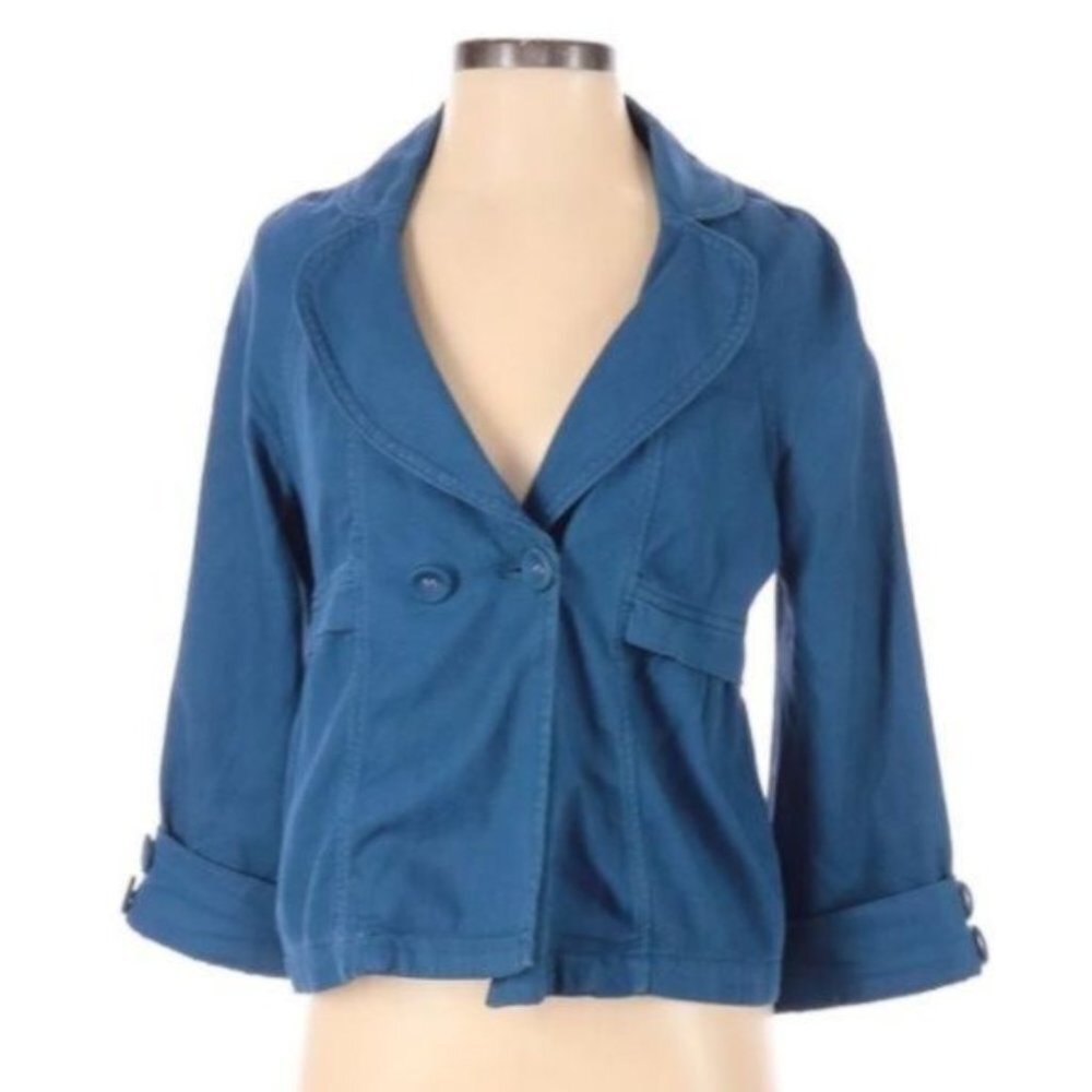 Sanctuary Clothing Blue Cotton Jacket Blazer S‎